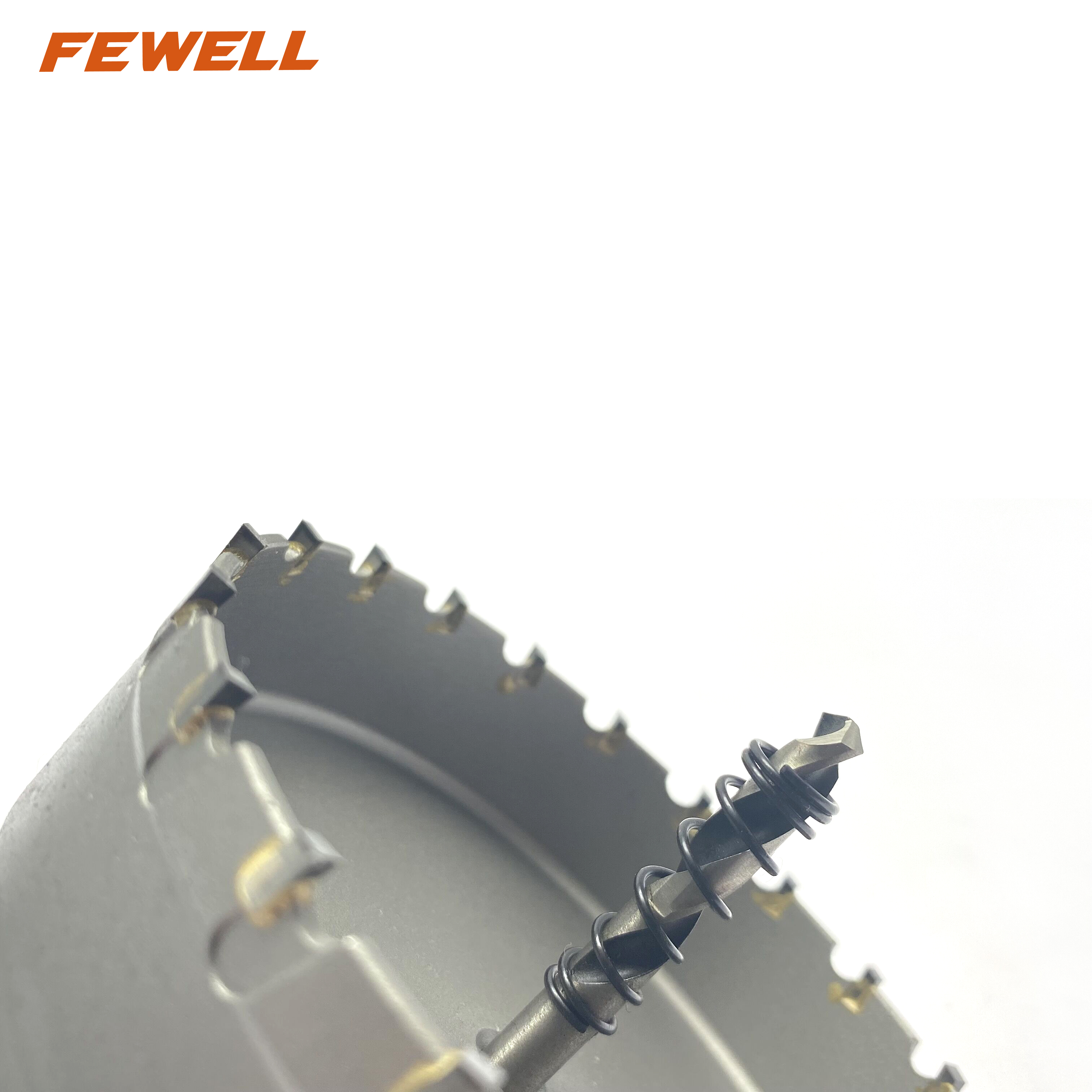 Yüksek kaliteli Üçgen sap Tungsten Karbür TCT Alaşım Delik metal paslanmaz çelik ahşap delme için çapı 100mm testere