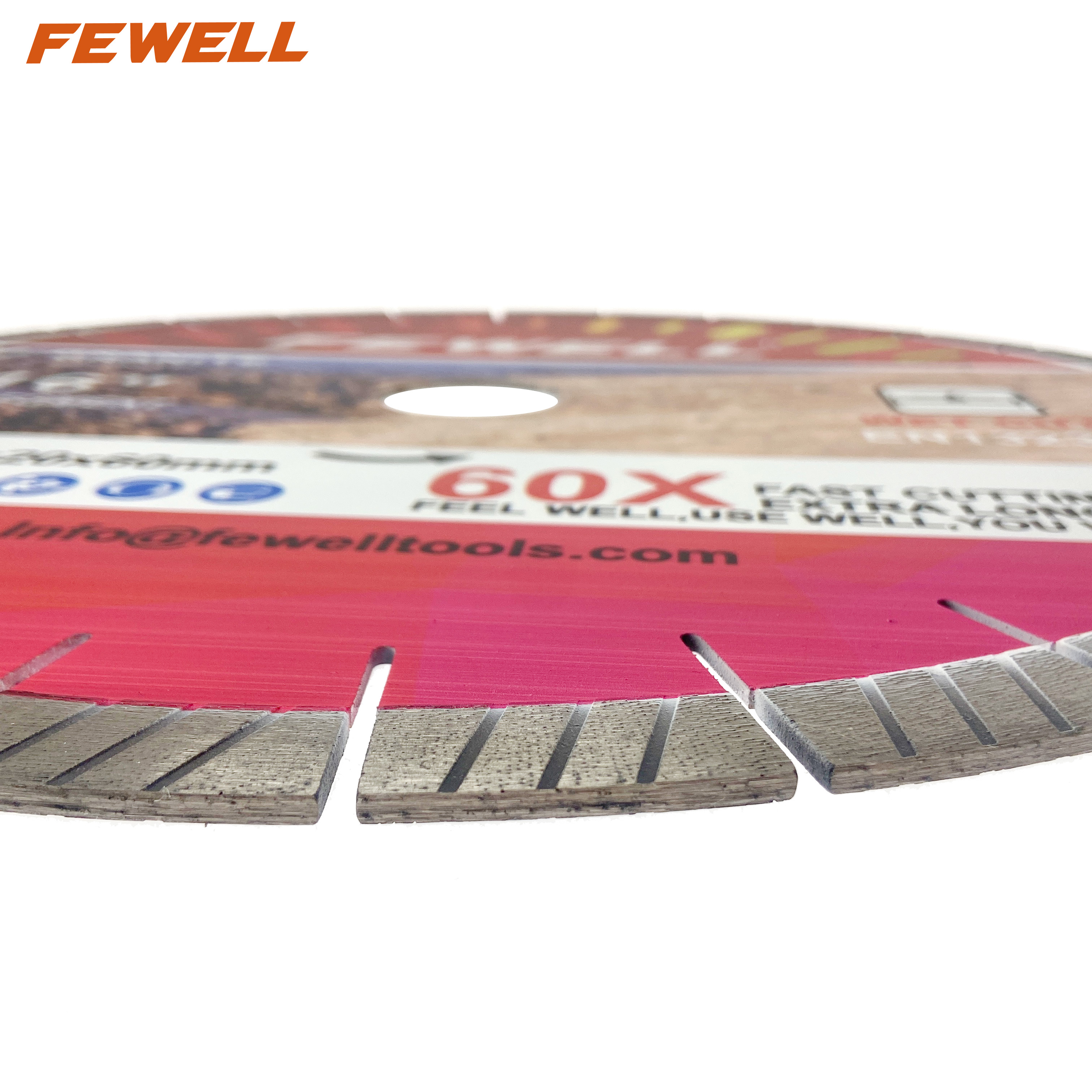 14 inç 350*20*60/50mm halka Gümüş Lehimli arix segmentli turbo elmas Islak kesim için sert granit Line-up disk testere bıçağı