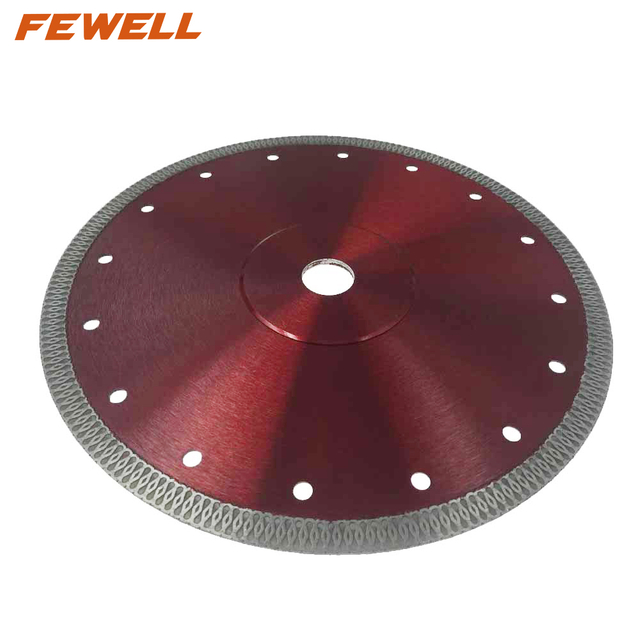 Sıcak Pres 9 inç sinterlenmiş 230*2.0*10*22.23mm elmas balık X turbo elmas disk seramik karo mermeri kesmek için
