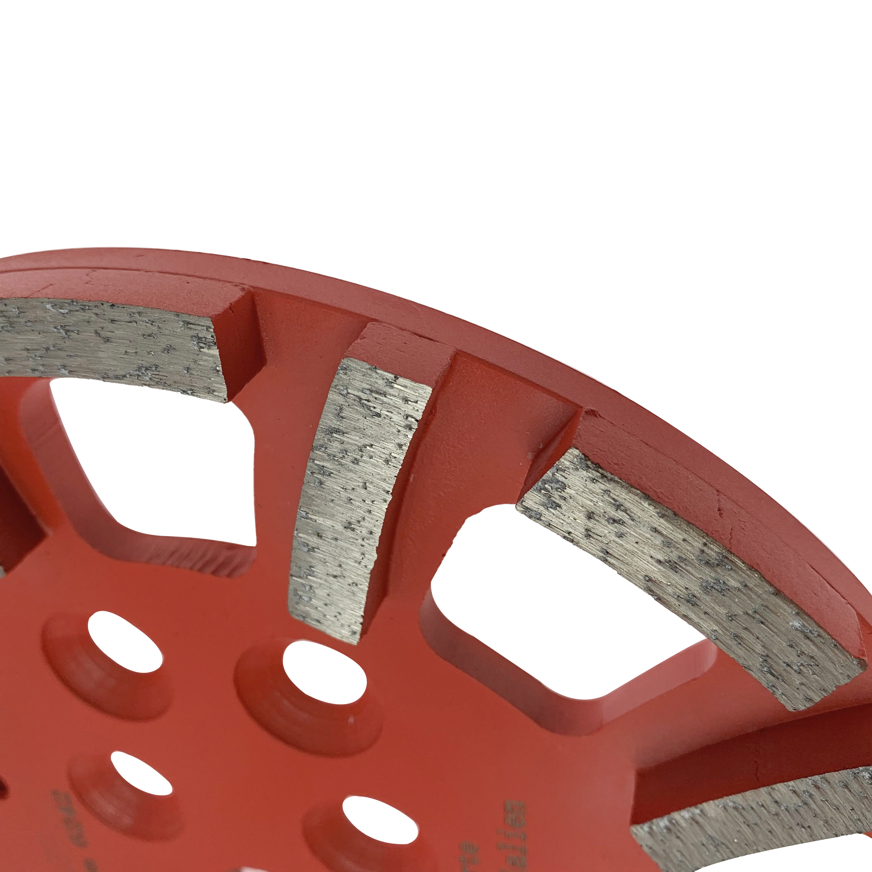 Sert beton için Premium Sınıf Gümüş Lehimli 10 inç bileme 250mm kırmızı elmas tekerlek taşlama diski