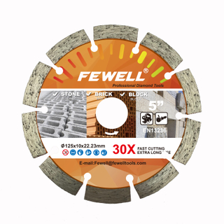 Premuim sınıf 5 inç soğuk pres 125*10*22.23mm elmas kesimli genel amaçlı testere bıçağı