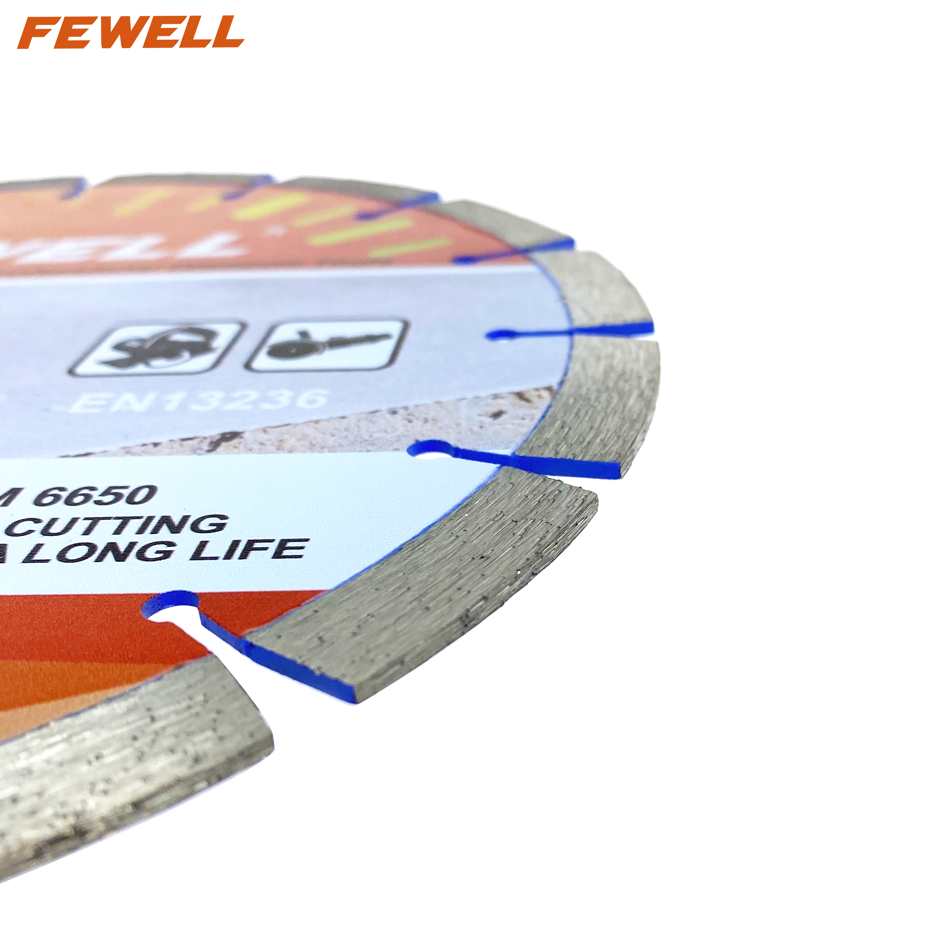 Lazer kaynaklı 9 inç 230*2.6*12*22.23mm segment disk elmas testere bıçağı makine kesme beton yol için