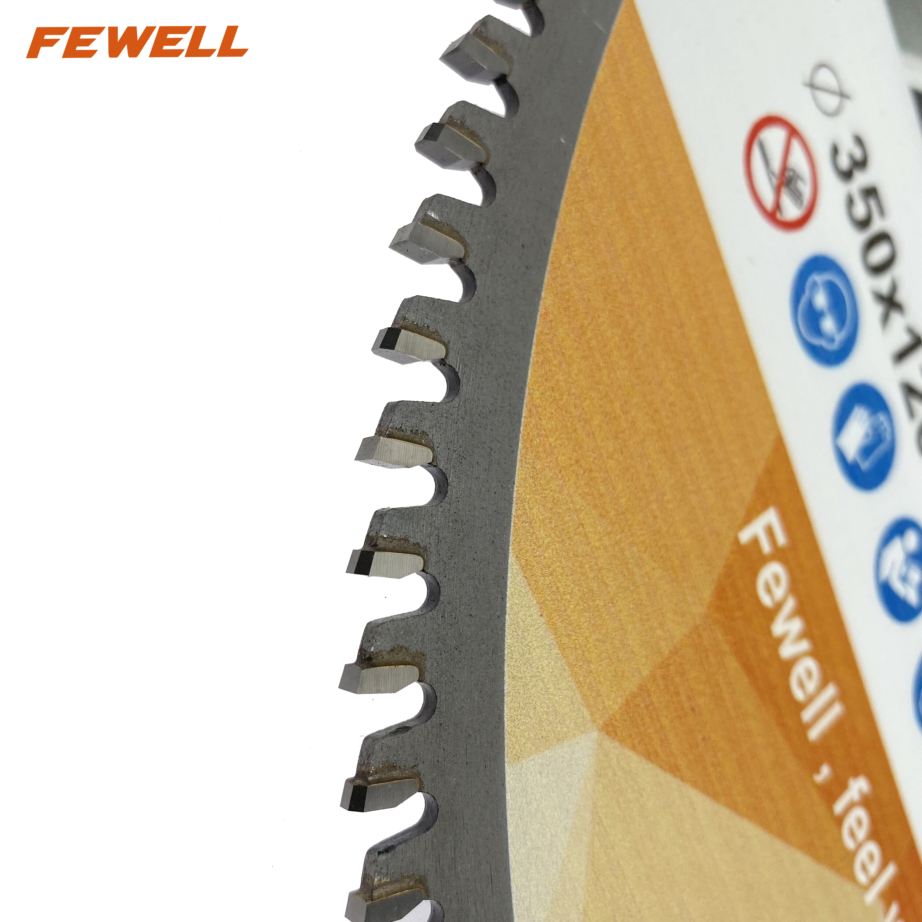 Alüminyum kesmek için Premium Grade Fewell marka 14 inç 350 * 120T * 25.4mm dairesel tct testere bıçağı