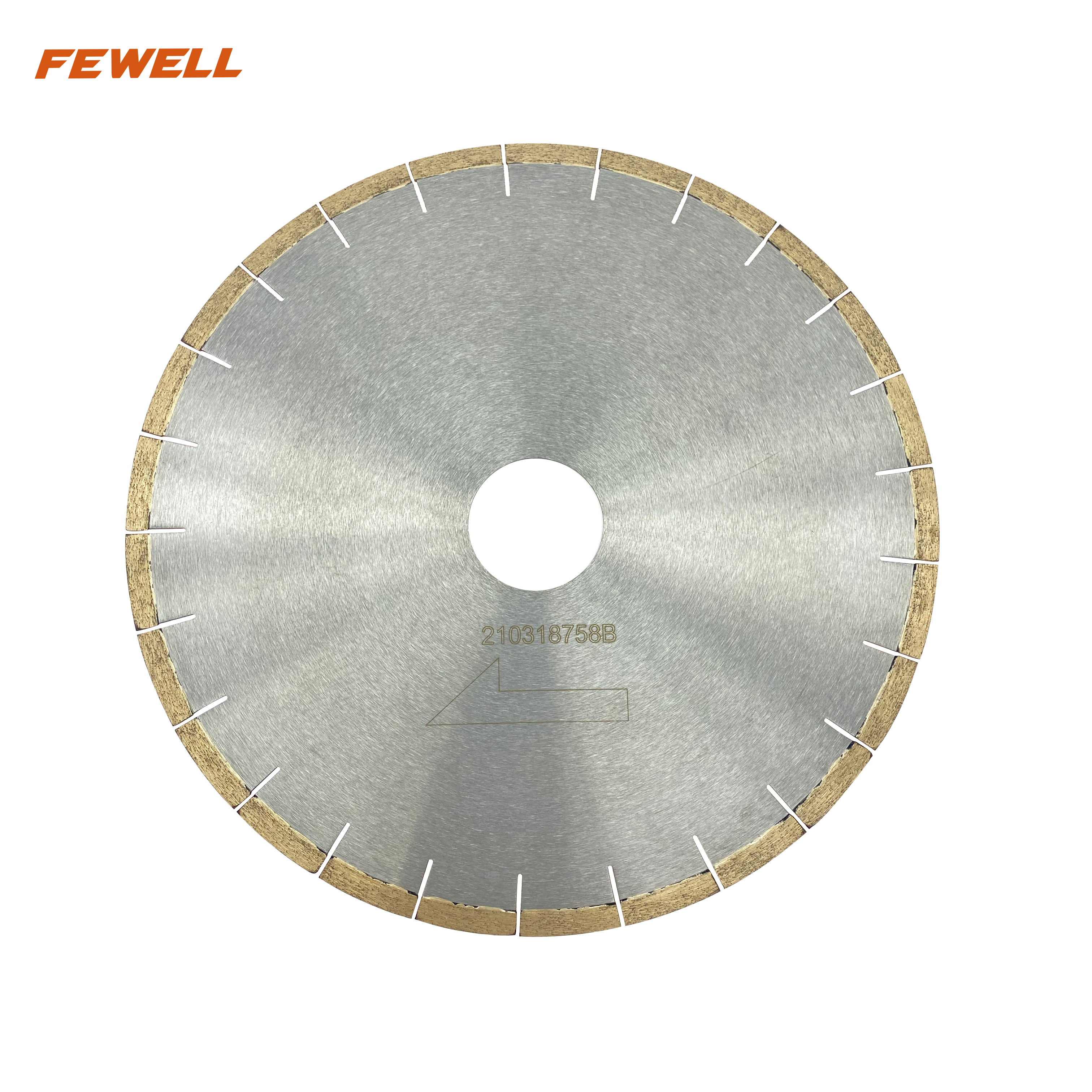 Gümüş Lehimli Sessiz hiçbir gürültü sandviç çelik 14 inç 350*10*60mm elmas ıslak kesme mermer için testere bıçağı diski
