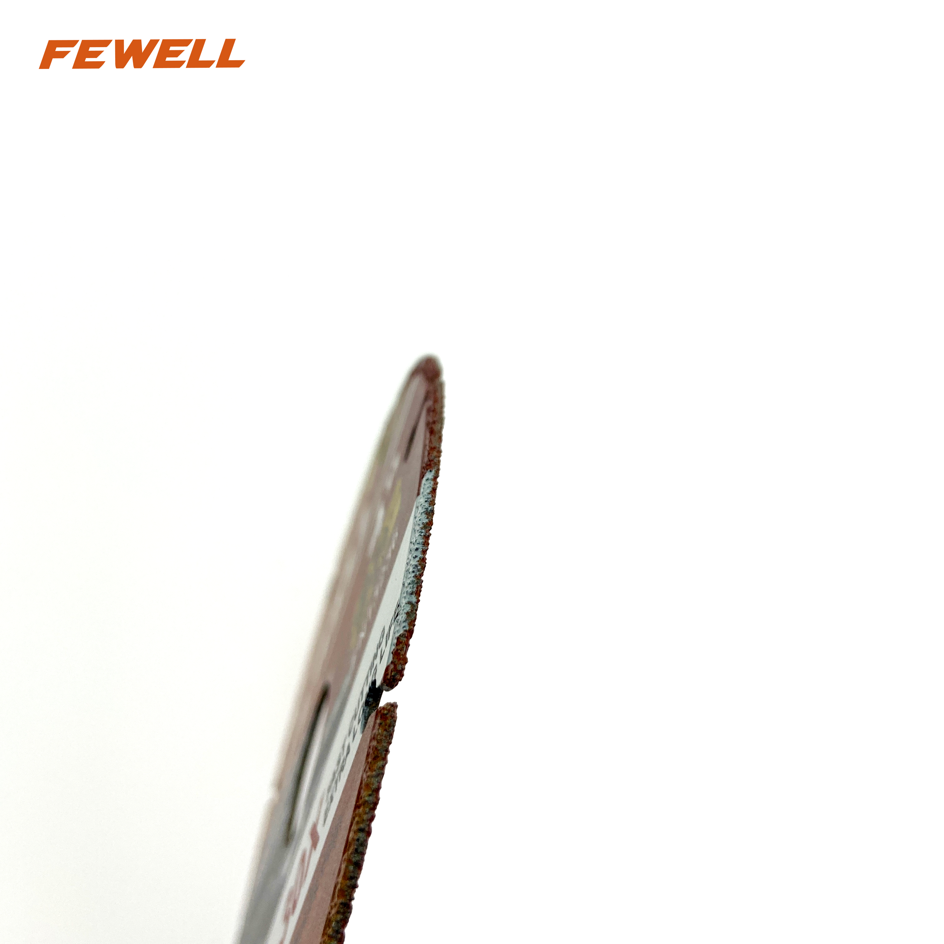 Kuru kesim granit, mermer, tuğla, metal, paslanmaz çelik için vakum lehimli segmentli 4 inç 105 * 1.4 * 20mm elmas bıçak