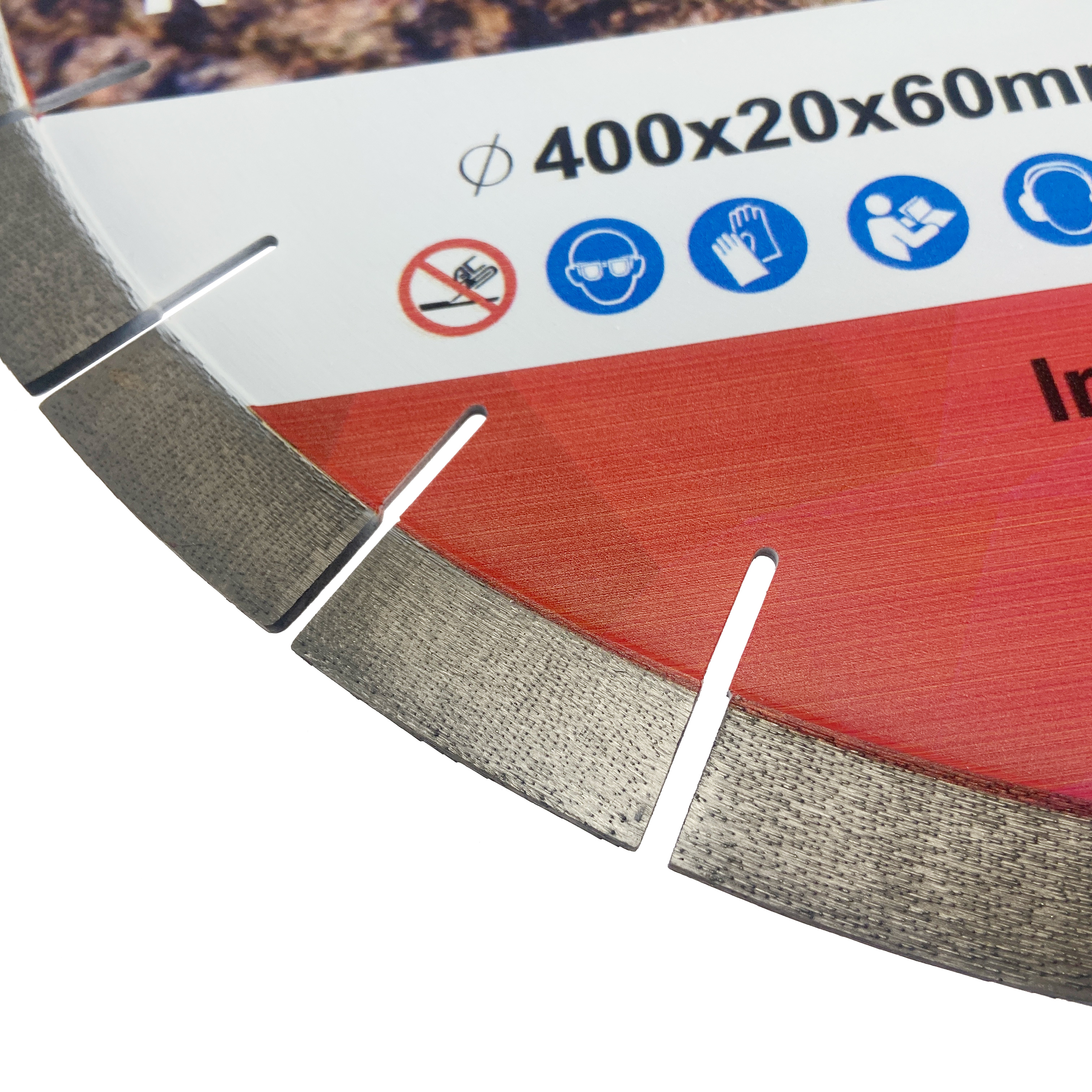 16 inç 400*20*60/50mm halka Gümüş Lehimli arix segmenti elmas sessiz çelik çekirdek araçları sert granit kesmek için disk testere bıçağı